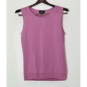 NWT Brooks Brothers Sweater Vest Men's Medium Pink 100% Merino Wool Dandy Preppy